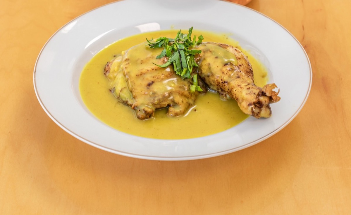 Seven-Spice Chicken in turmeric sauce